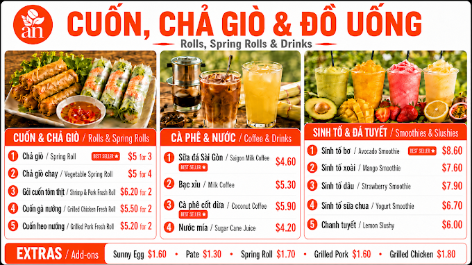 menu banh mi an 1